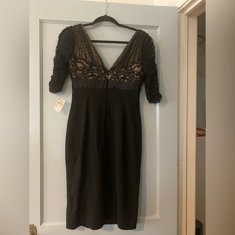 Carmen Marc Valvo Black Cocktail Dress, NWT